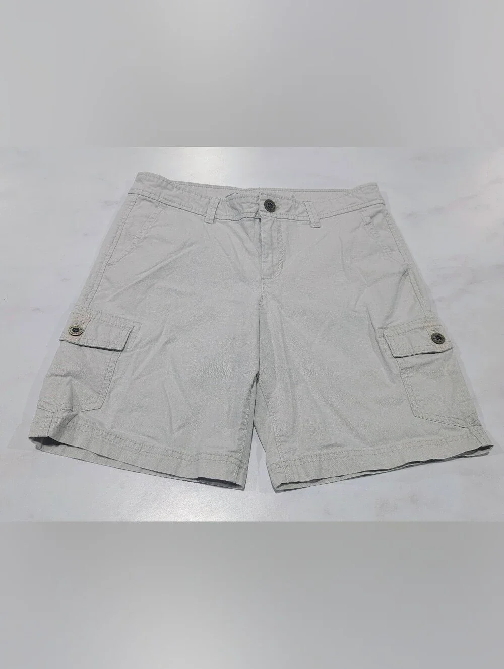 Eddie Bauer Light Gray Cargo Shorts